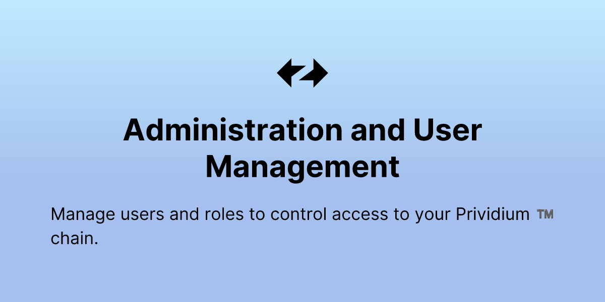 Administration and User Management - ZKsync Docs