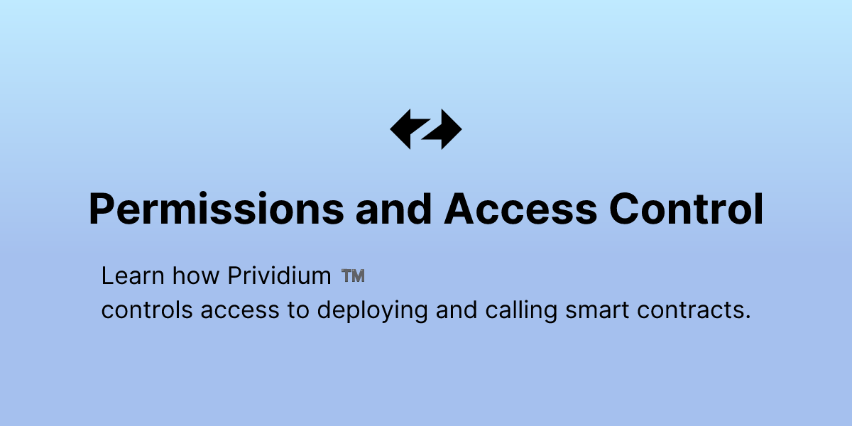 Permissions Overview - ZKsync Docs