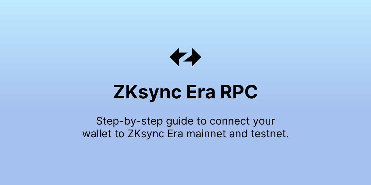 ZKsync Era RPC - ZKsync Docs